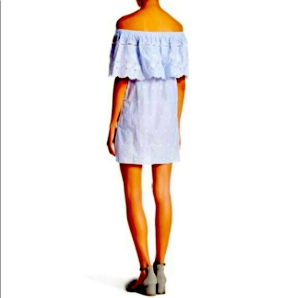 Romeo And Juliette Couture off shoulder eyelet detail summer dress - Picture 2 of 6